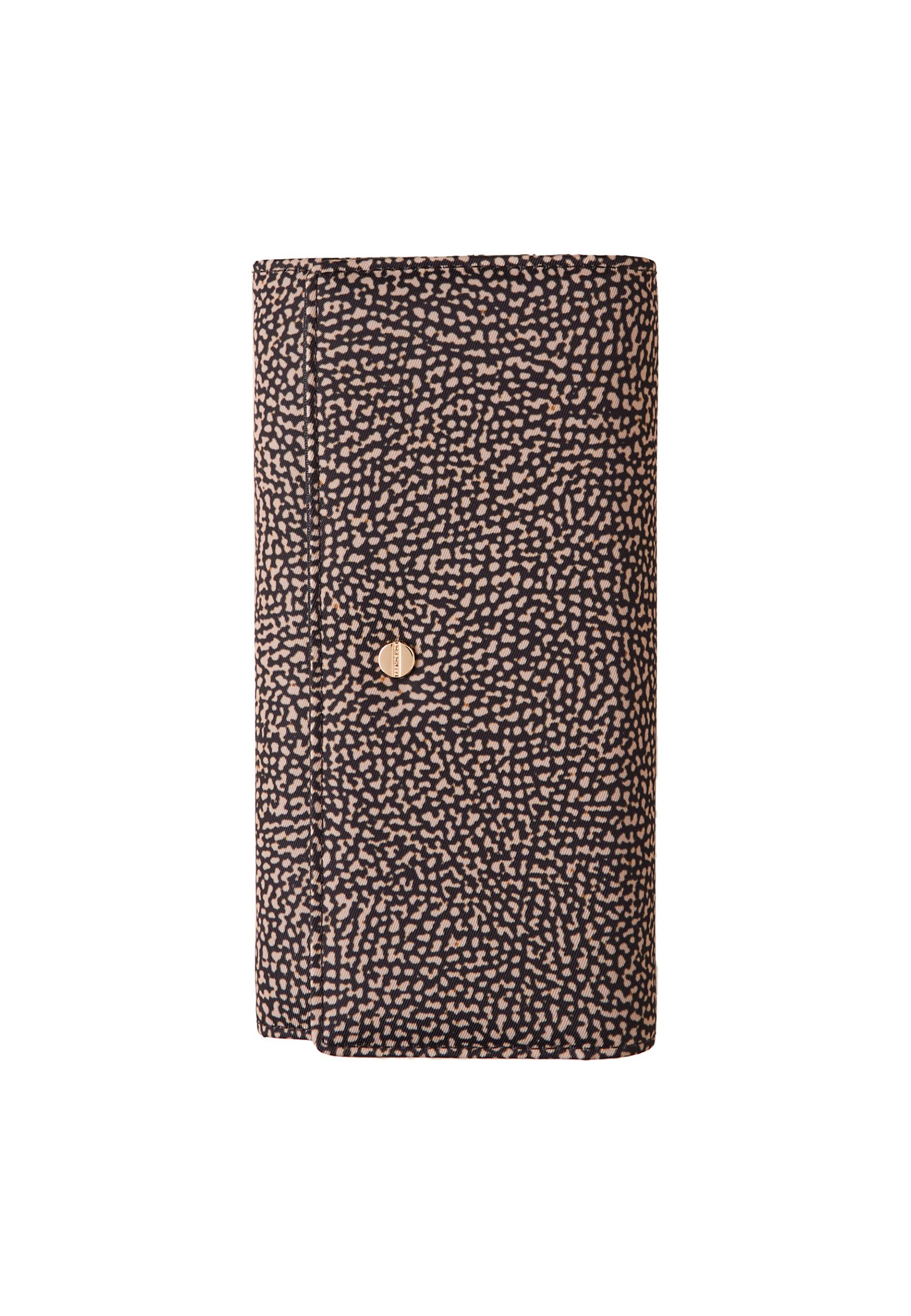 Borbonese LARGE Portafoglio op natural black/marrone