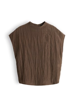 someday., RELAXED STRIPED SHINE - Bluse - hazelnut