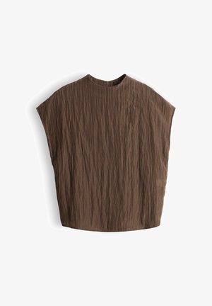 someday., RELAXED STRIPED SHINE - Bluse - hazelnut