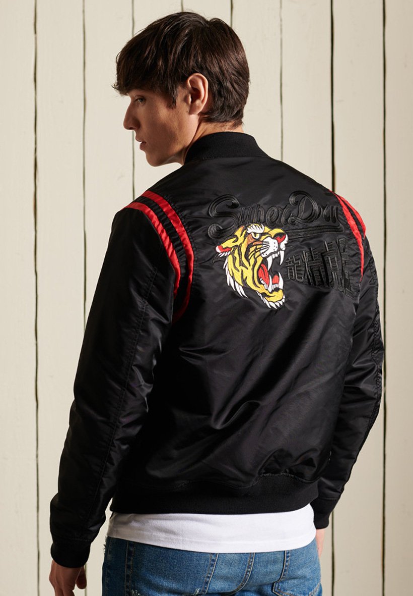Superdry Bomber Jacket - black - Zalando.ie