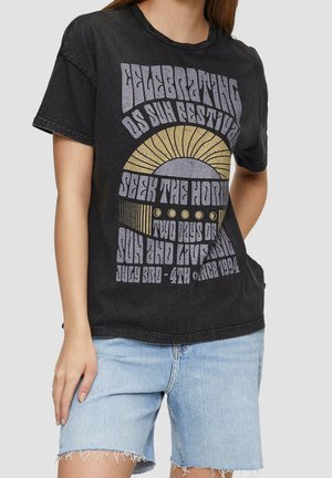 T-shirt imprimé - black