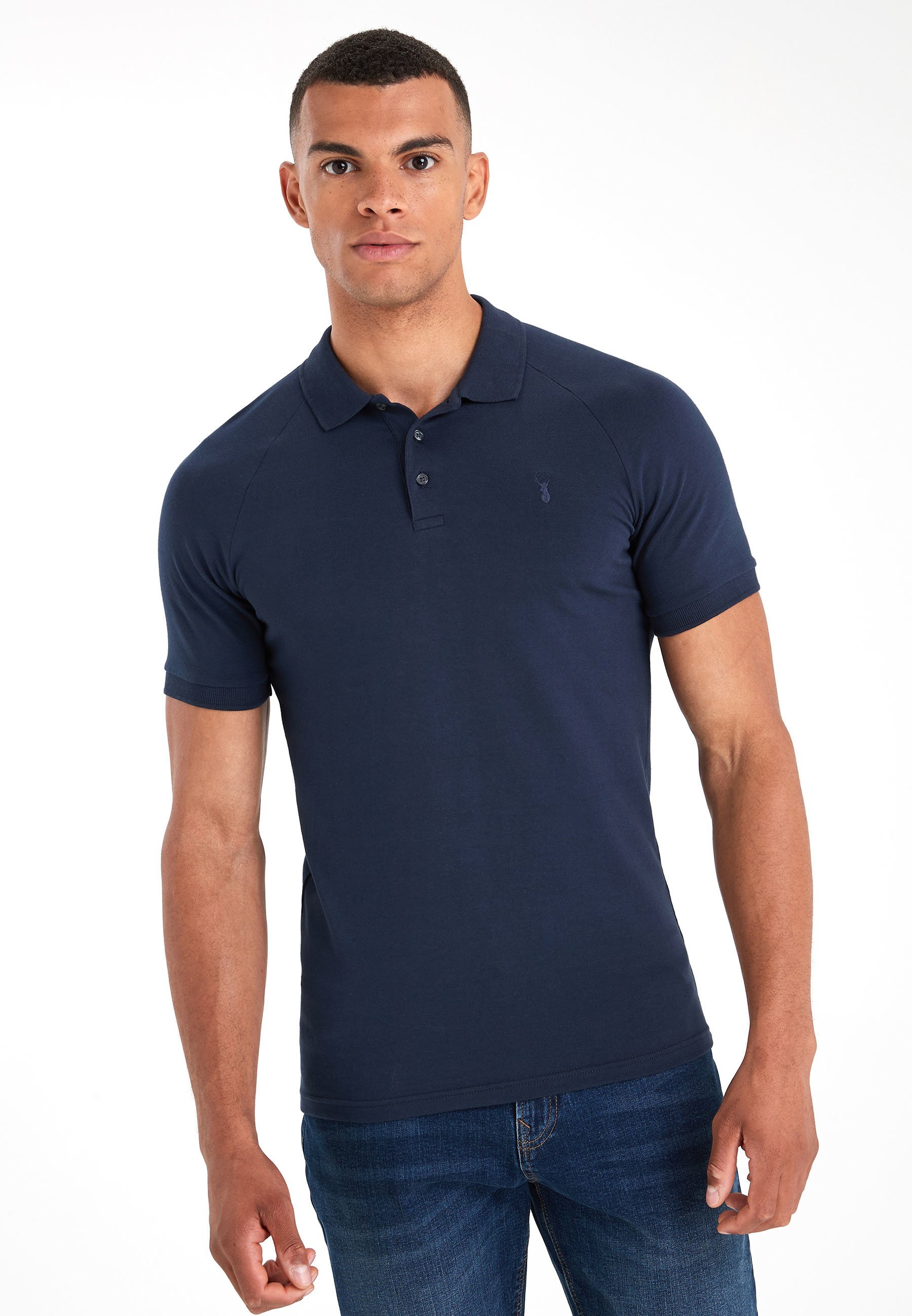 Next MUSCLE FIT - Poloshirt - blue/blau - Zalando.de