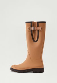 Hunter ORIGINAL - WOMENS DOWNPOUR ADJUSTABLE BOOT - Bottes en caoutchouc - biscuit/chocolate brown Image miniature 1