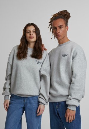 PROHIBITED GARMENT CREW NECK - Sweater - greymelange