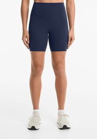 OYSHO - COMFORTLUX HIGH RISE 20cm BIKER - Sportske kratke hlače - dark blue Minijatura 1