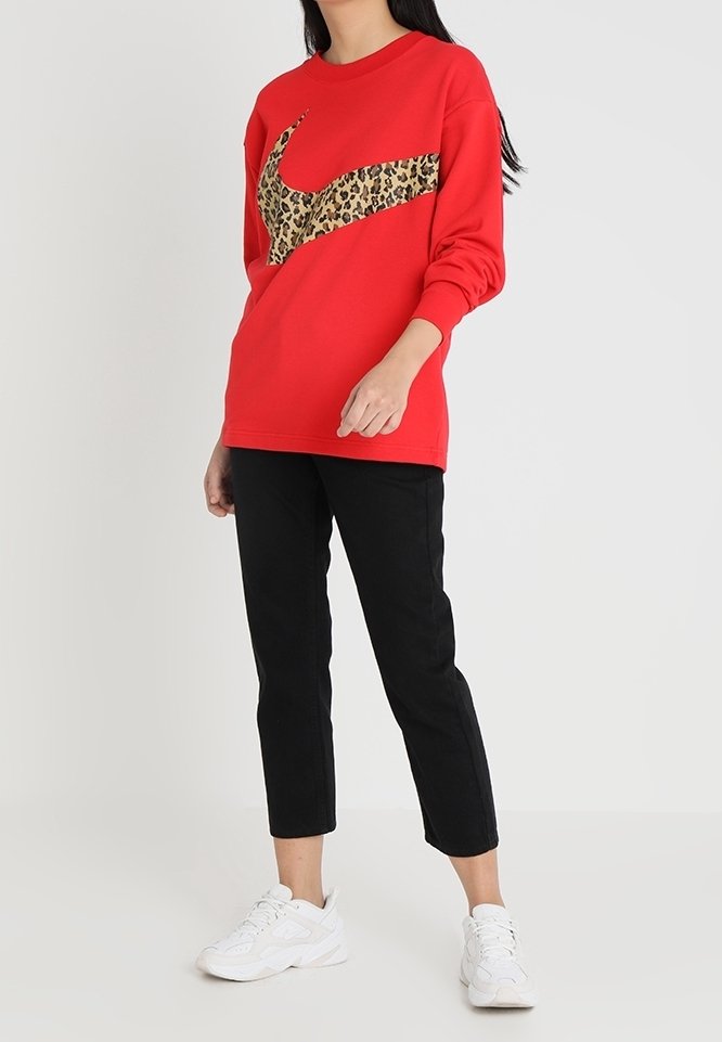 red nike leopard sweatshirt