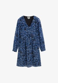 Ausgewählt, navy watercolor squares design