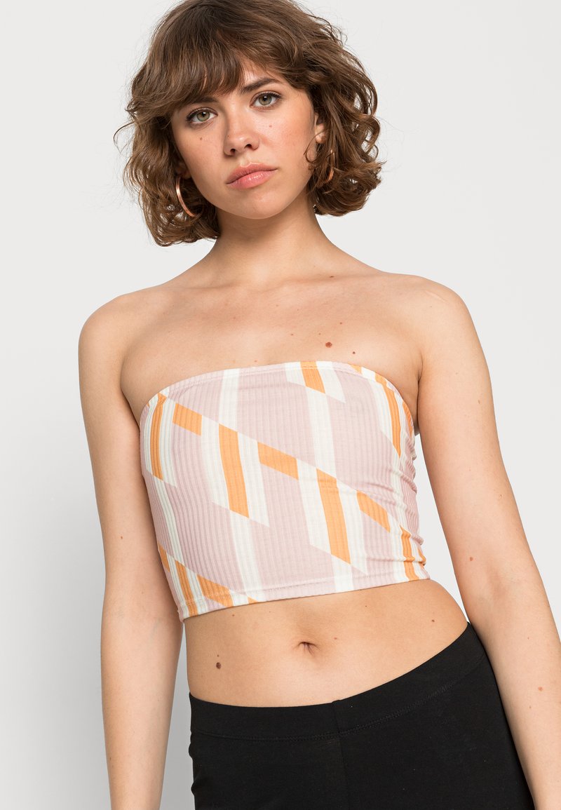 Glamorous BANDEAU CROP 2 - Top - retro geo/black/multicolor -