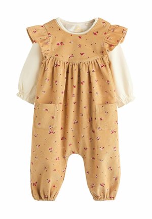 SET - REGULAR FIT - Body - ochre yellow ditsy floral