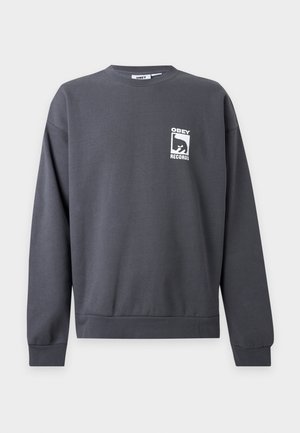 Obey Clothing, RECORDS EXTRA HEAVY CREW - Суитшърт - vintage black