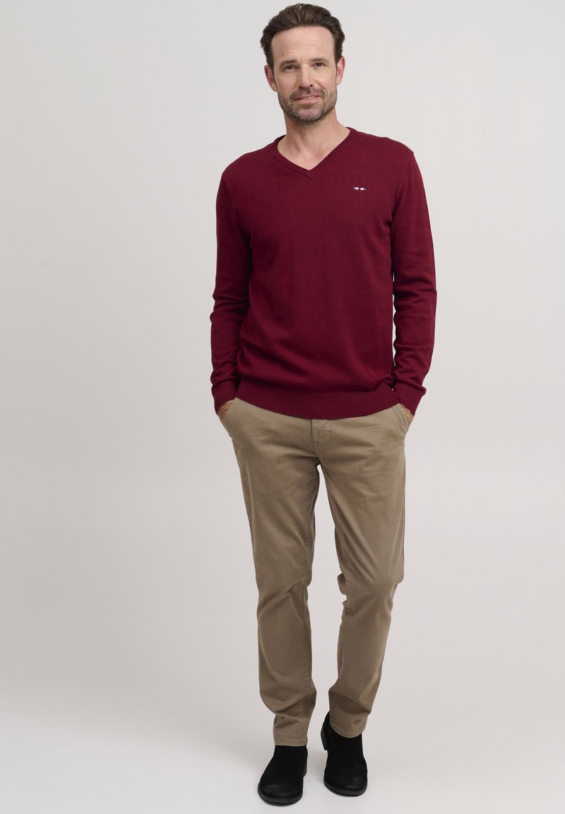 Herren Strickjacken | FQ1924 FYNJARD Strickpullover cabernet/rot - NR75373 Herren Strickjacken | FQ1924 FYNJARD Strickpullover cabernet/rot - NR75373