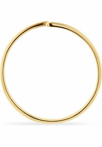 Guldørering i form af en cirkel, med en glat, poleret overflade og design uden synligt hardware eller accenter.
