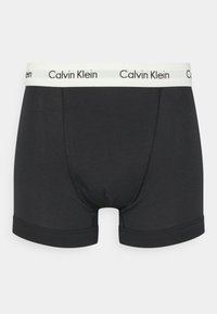 Calvin Klein Underwear TRUNK 3 PACK COTTON STRETCH - Cuecas boxer - b rain dance/black/ivory