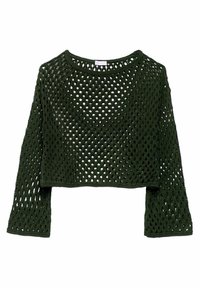 Stradivarius Stickad tröja - green