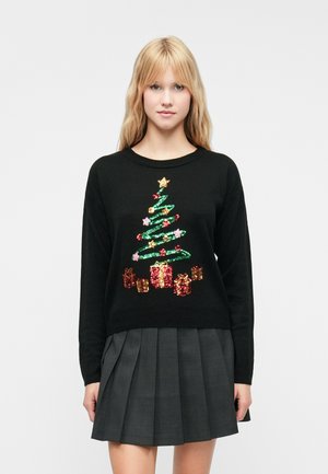 VMGLITTER O NECK XMAS BOX - Džemper - black