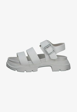 Sandalen met plateauzool - cream