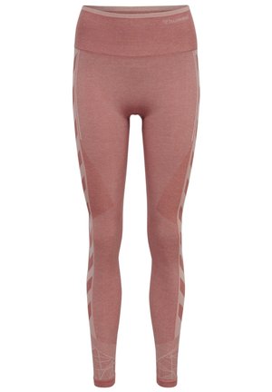 Hummel Legginsy - withered rose rose tan melange