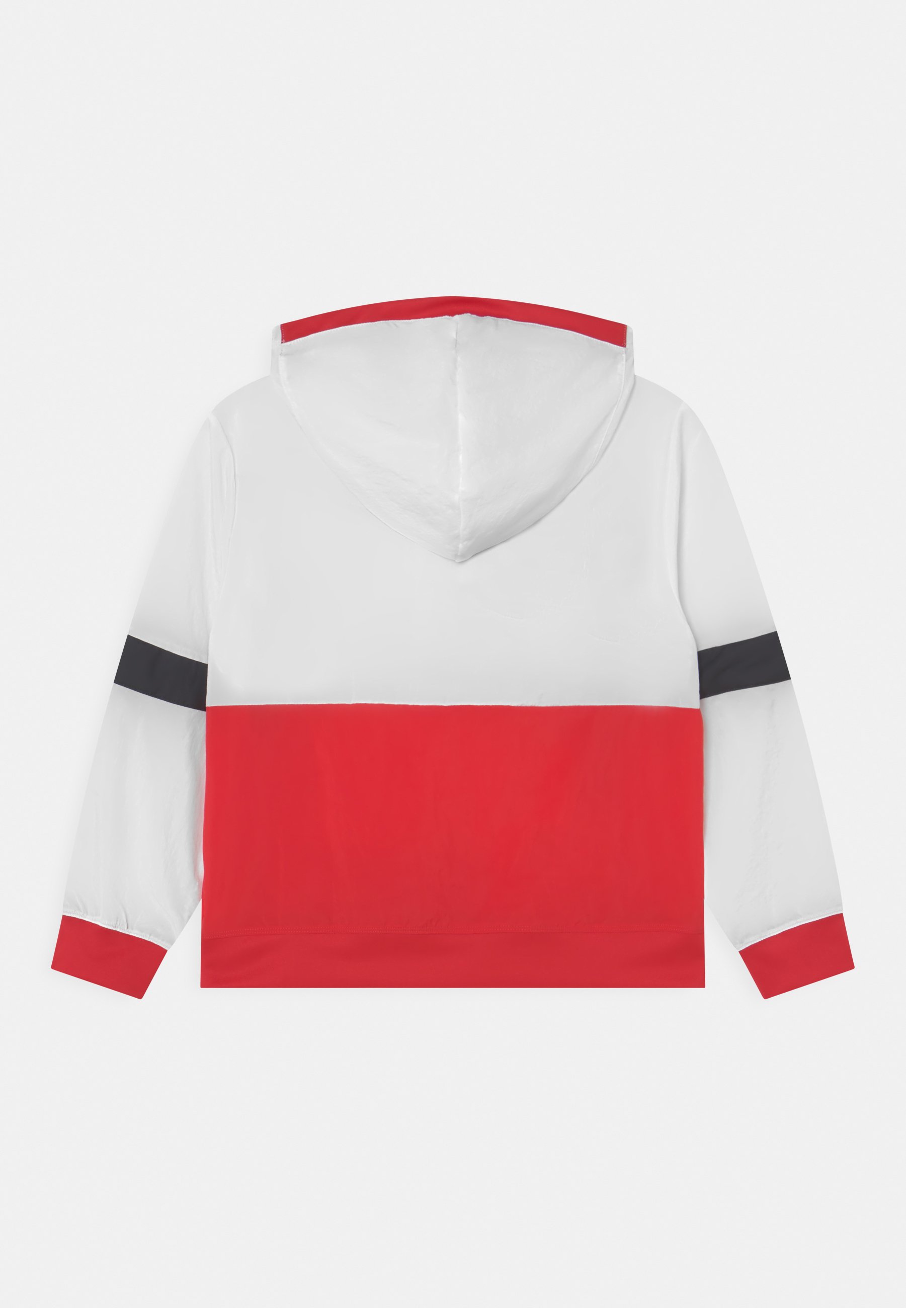 red black and white jacket