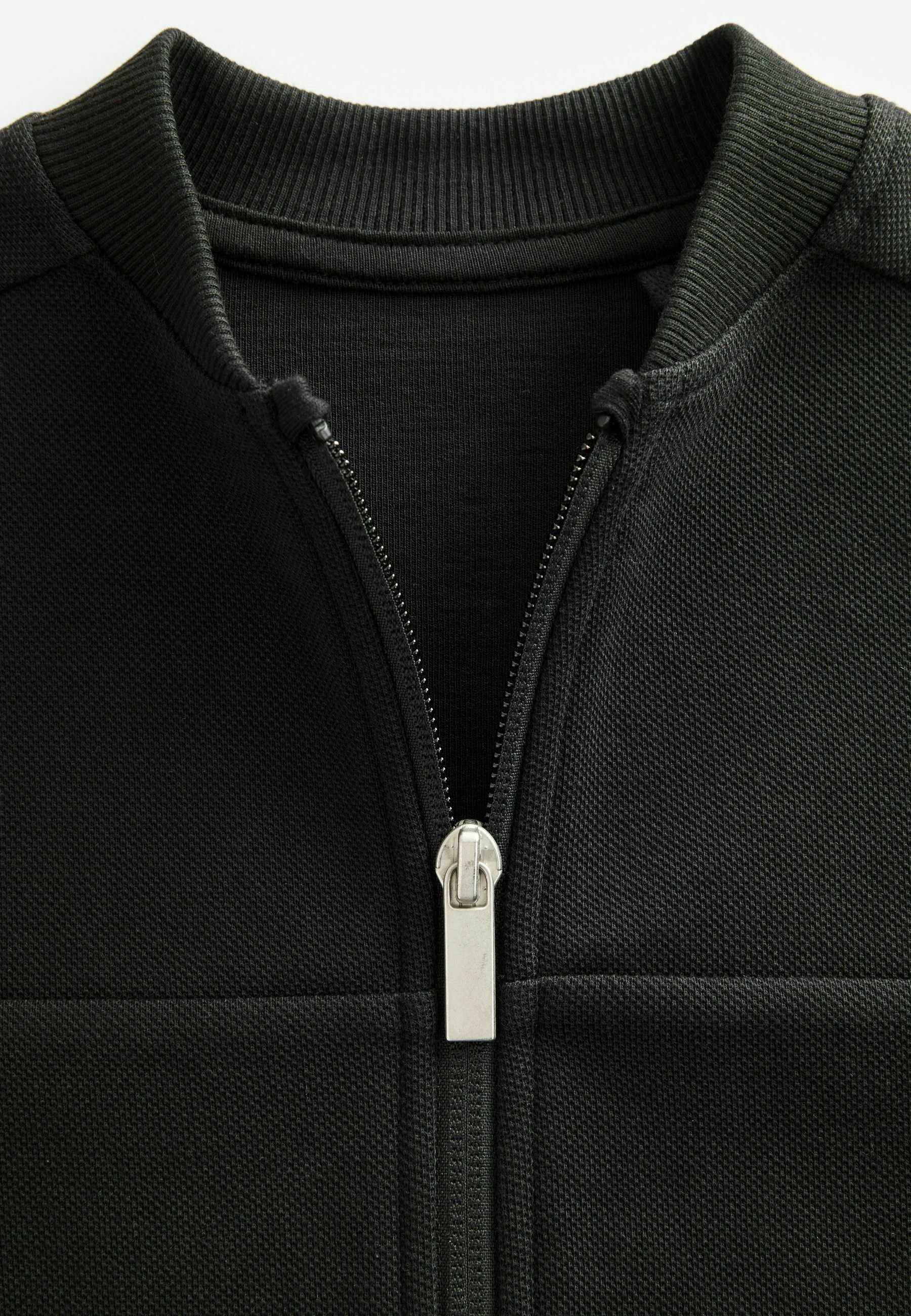 Next REGULAR FIT SMART - Zip-up sweatshirt - black - Zalando