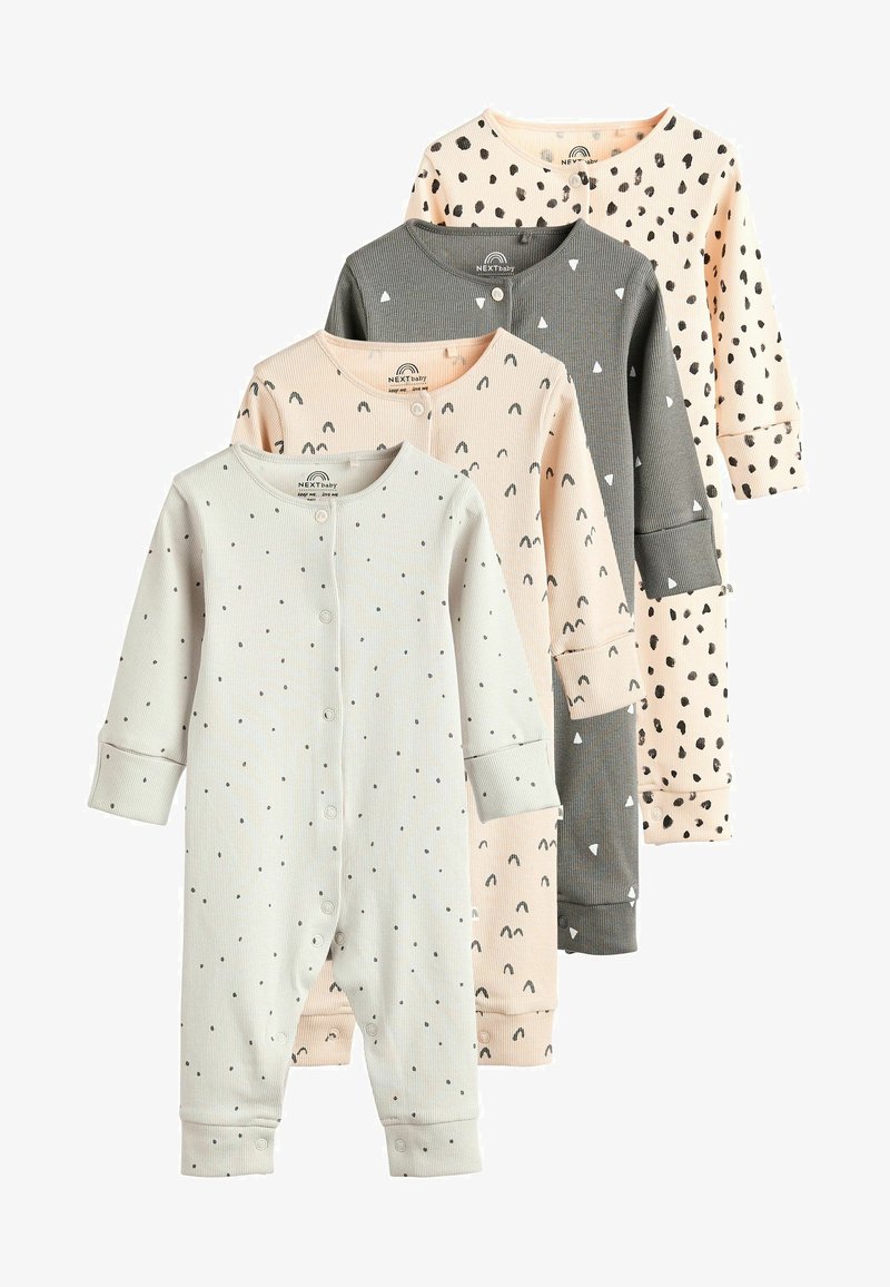 Next 4 PACK REGULAR FIT - Strampler - black grey