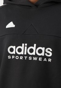 adidas Sportswear TIRO CUT 3 STRIPES HOODIE - Mikina s kapucňou - black/white
