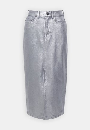 ONLY, ONLBIANCA FOIL SKIRT  - Jupe en jean - grey denim