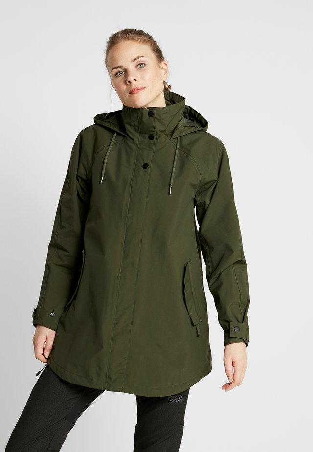 VALENTIA RAINCOAT - Hardshelljacke - forest night