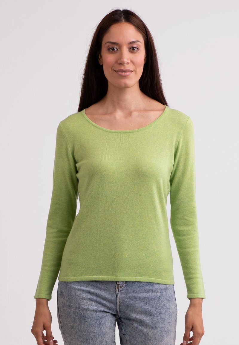 CASH-MERE Svetr - grün