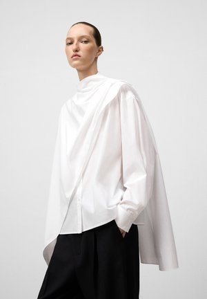 WITH OVERLAPPING SHAWL WITH OVERLAPPING - Overhemdblouse - white