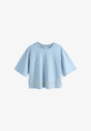 Next, REGULAR FIT - EMBELLISHED PAISLEY SHORT SLEEVE CREW NECK T-SHIRT . - T-Shirt print - blue
