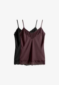 Ausgewählt, black burgundy red
