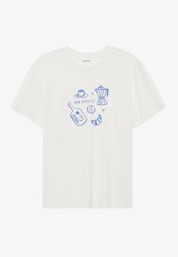 Print T-shirt - egret