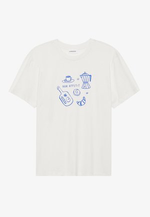 Even&Odd Apdrukāts T-krekls - egret