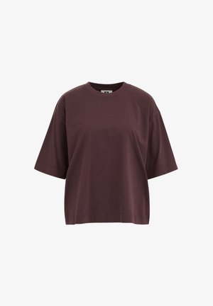 WE Fashion, WE STUDIO - T-shirt basic - dark brown