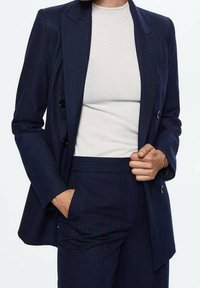 Mango Abrigo corto - royal blue