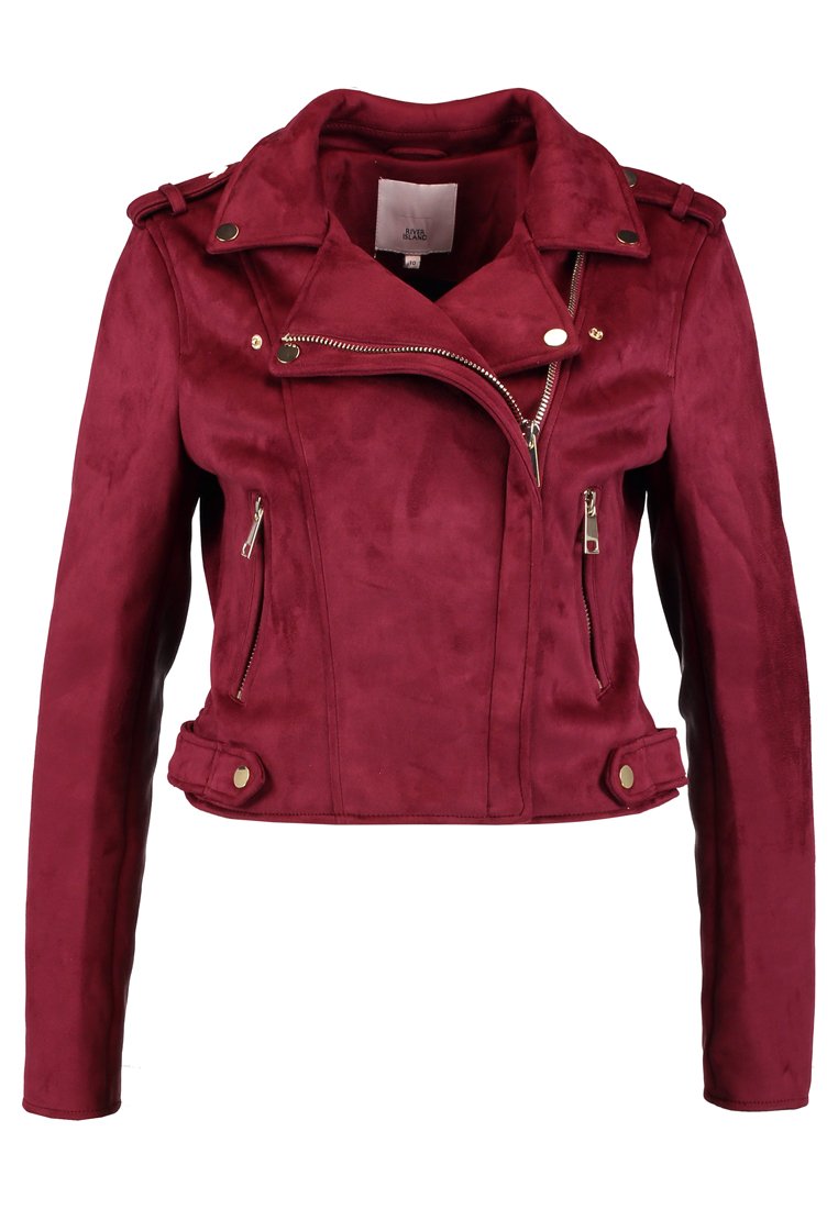 River Island Imitatieleren jas bordeauxrood River Island Imitatieleren jas bordeauxrood