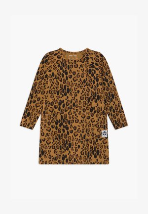 BASIC LEOPARD - Jersey dress - beige
