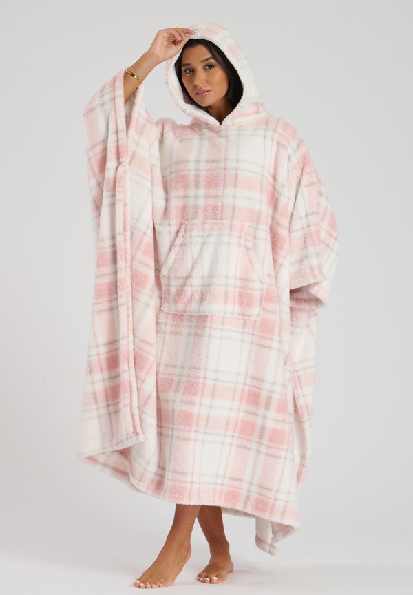 CHECK WELL SOFT SNUGGLE HOODIE - Bademantel