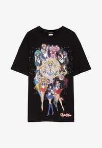 Bershka SHIRT SAILOR MOON 01961167 - T-Shirt print - black/schwarz