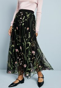 Next TALL FIT - EMBROIDERED BOHO - Maxinederdele - black