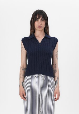 CABLE OPEN - Poloshirts - dark night navy
