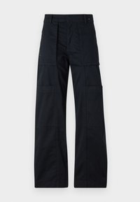 HGH RISE ZIPPER UTILITY PANT - Avar lõikega teksad - black beauty