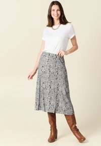 BONOBO Jeans MIDI  - Falda acampanada - noir