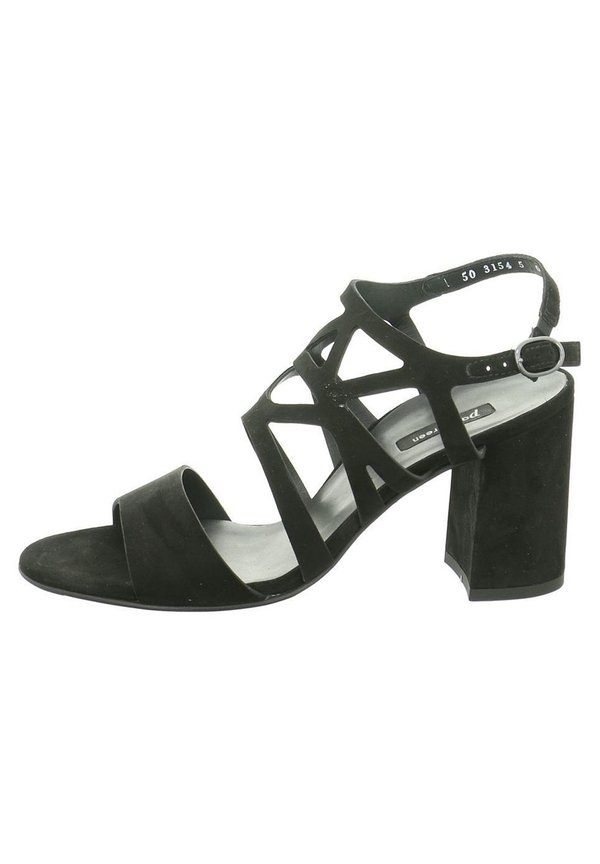 High Heel Sandalette - schwarz