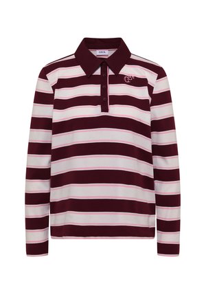 Cecil, LANGARM POLOSHIRT MIT KNÖPFEN - Polo - red wine