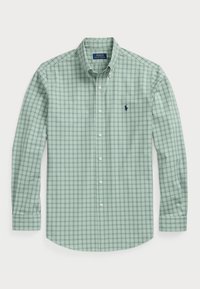 CUSTOM FIT CHECKED STRETCH POPLIN SHIRT - Krekls - lovat blue multi
