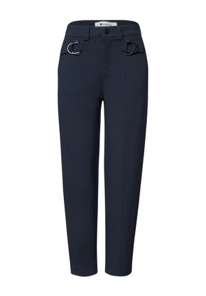 Street One, BARREL LEG HOSE MIT SCHNALLENDETAIL - Pantalon classique - darkest blue