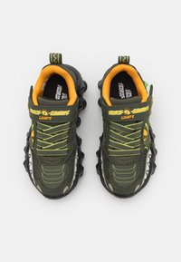 Skechers SAURUS LIGHTS - Sneakers basse - olive/orange/green