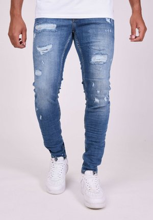 Project X Paris EFFET USÉ - Jeans slim fit - bleu clair