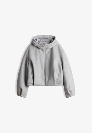 OPUS, RELAXED FIT HOODED SHAPE - Übergangsjacke - hazy fog melange